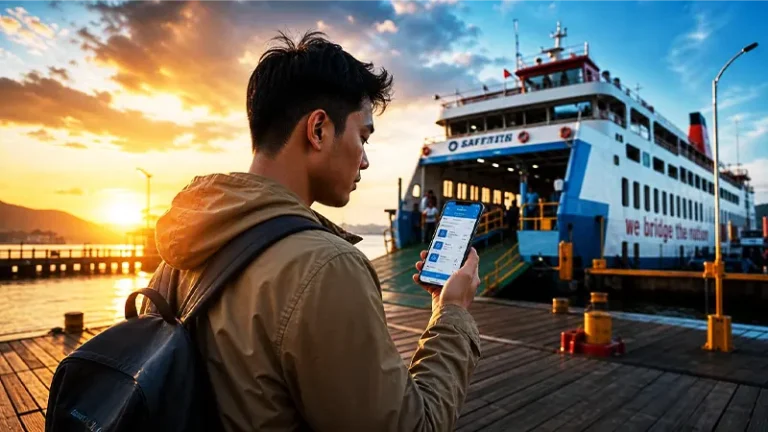 Cara pemesanan tiket kapal laut online di aplikasi dan website.