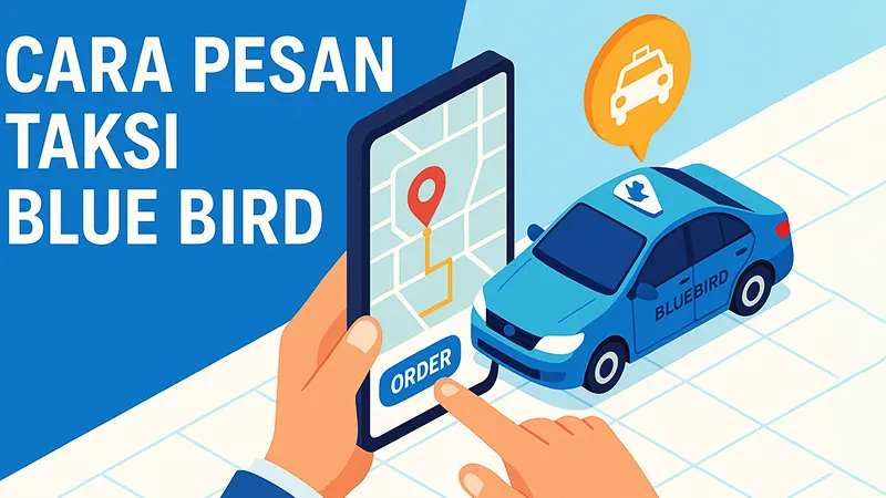 cara pesan taksi blue bird untuk pemula