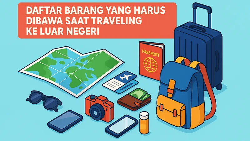 barang yang harus dibawa saat traveling ke luar negeri